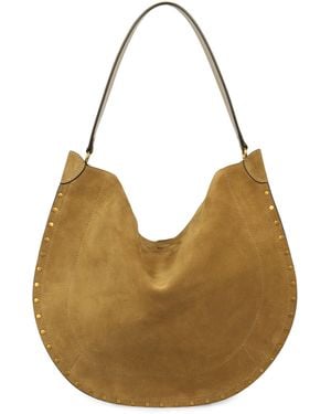 Isabel Marant Oskan Suede Shoulder Bag - Brown