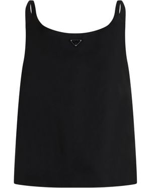 Prada Top senza maniche - Nero