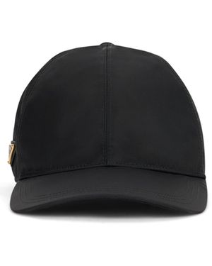 Prada Cappello da baseball in nylon - Nero