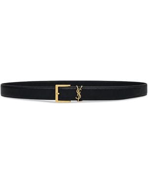 Saint Laurent Belt With Buckle - Black