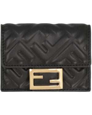 Fendi Micro Tri-Fold Wallet Baguette - Grey
