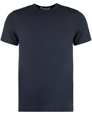 Comme des Garçons Cotton Crew Neck T-Shirt - Blue