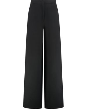 Max Mara Gary Linen Blend Trousers - Black