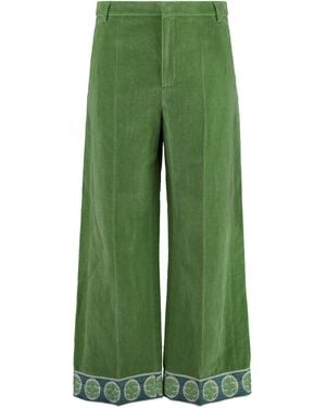 Valentino Garavani Velvet Trousers - Green