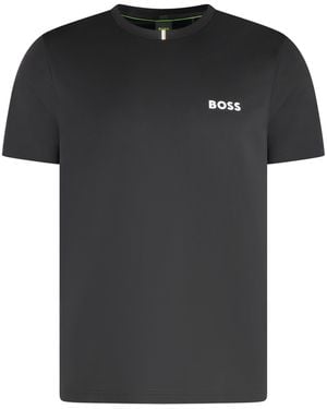 BOSS T-shirt in tessuto tecnico - Nero