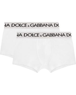 Dolce & Gabbana Set da tre boxer in cotone - Bianco