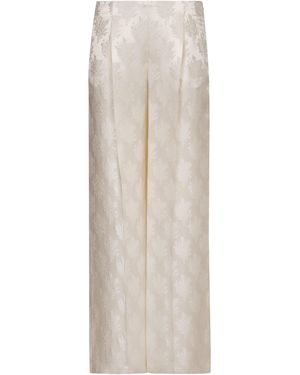 Fendi Silk Pants - White