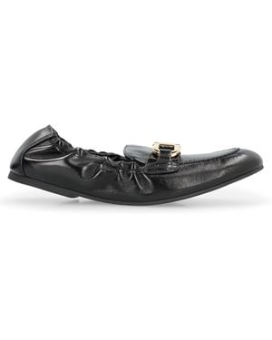 Ferragamo Mocassini Jodie in pelle - Nero