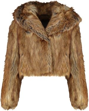 BB COUTURE Siberian Madrid Faux Fur Jacket - Brown