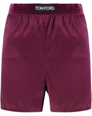 Tom Ford Silk Shorts - Purple