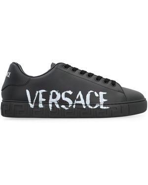 Versace Greca Low-Top Trainers - Black