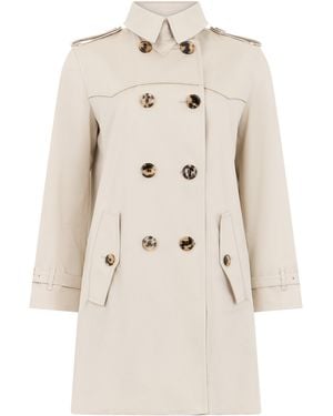 Burberry Short Trench Summerside - Natural