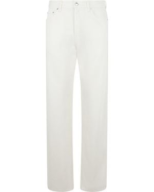 Gucci Cotton Trousers With Clips - White