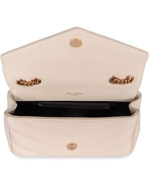 Saint Laurent Loulou Mini Bag - Natural