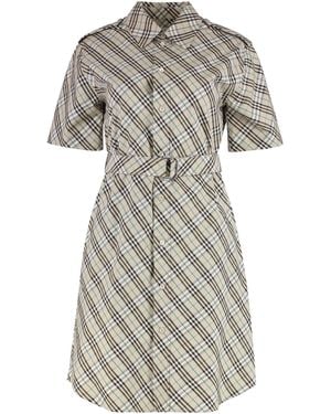 Burberry Abito chemisier in cotone - Neutro