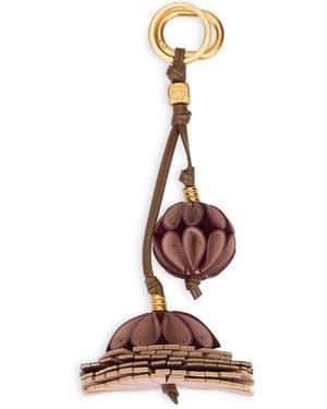 Gianni Chiarini Leather Keychain - Brown