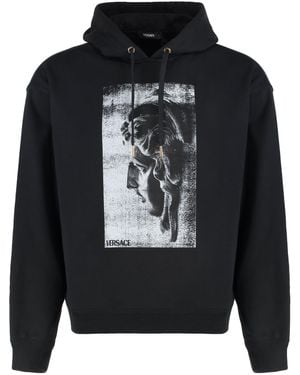 Versace Cotton Hoodie - Black