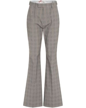 Vivienne Westwood Flared Flat Front Trousers - Grey