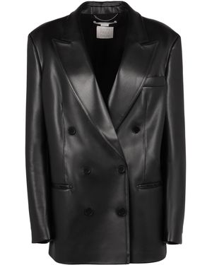 Stella McCartney Double Breasted Beige Jacket - Black