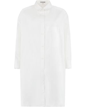 Jil Sander Camicia in popeline di cotone - Bianco