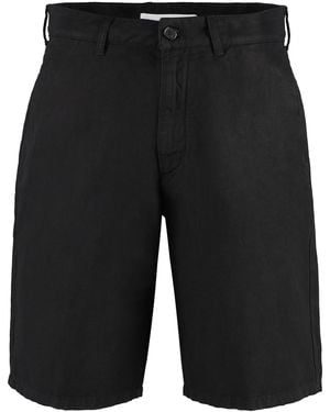 Department 5 Lond Cotton Blend Bermuda Shorts - Black