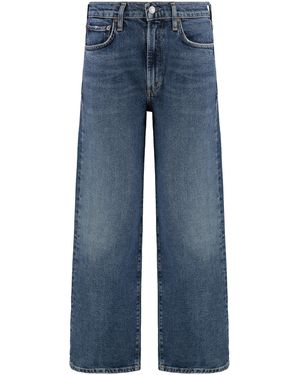 Agolde Cropped jeans Enroll - Blu
