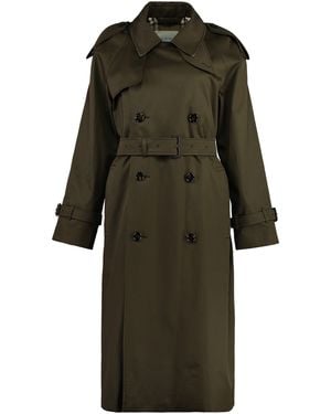 Burberry Double-Breasted Trench Coat - Green