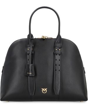 Pinko Borsa bowling a mano Escape Bag maxi in pelle - Nero