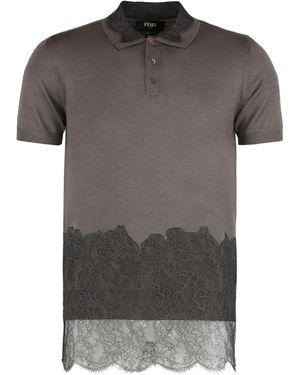 Fendi Cashmere Polo - Grey