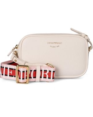 Emporio Armani Camera Shoulder Bag Printed With Deer - Pink