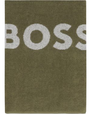 BOSS Cotton Beach Towel - Green
