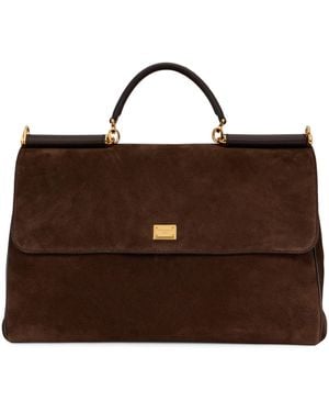 Dolce & Gabbana Borsa My Sicily Medium - Marrone