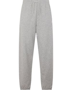 New Balance Cotton Trousers With Elastic - Grey