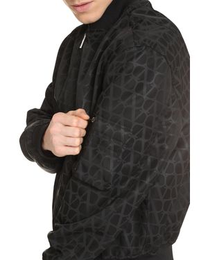 Valentino Garavani Bomber in nylon - Nero