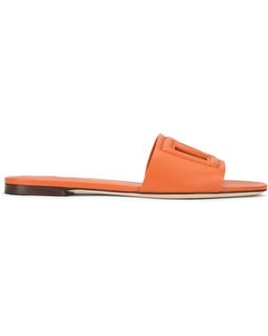 Dolce & Gabbana Low Leather Sandal - Pink
