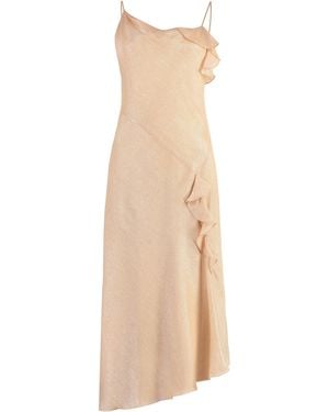 Victoria Beckham Bias Cami Viscose Dress - Natural