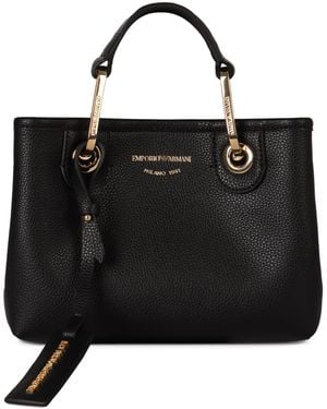 Emporio Armani Small Eco-Leather Handbag - Black