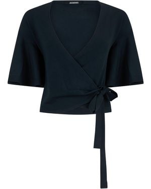Jacquemus Top The Paysan With Ruffles - Black