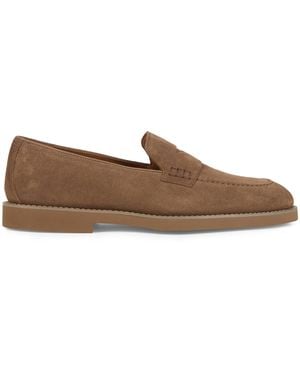Doucal's Suede Loafer - Brown