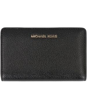 MICHAEL Michael Kors Empire Leather Wallet - Black