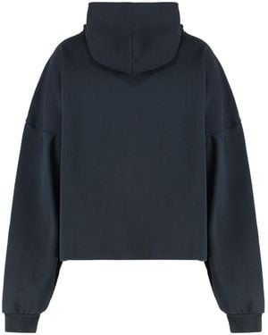 Balenciaga Cotton Hoodie - Blue