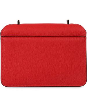Valextra Nolo Mini Leather Crossbody Bag - Red