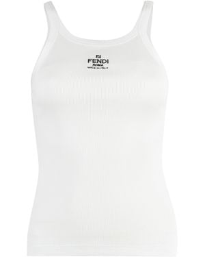 Fendi Cotton Top - White