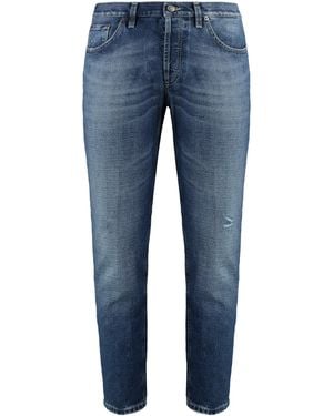 Dondup Brighton 5-Pocket Straight-Leg Jeans - Blue