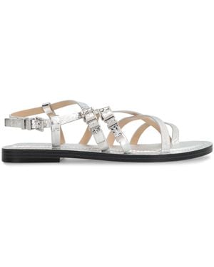 MICHAEL Michael Kors Darrington Leather Sandals - White
