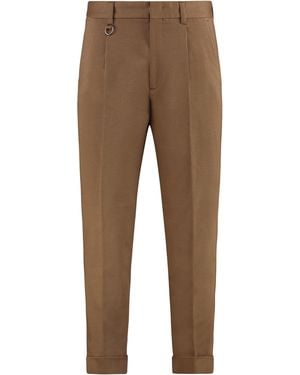 Paolo Pecora Pantaloni in jersey - Marrone