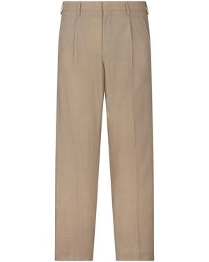 Slowear Loose Linen Trousers - Natural