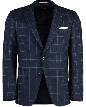 BOSS Giacca in motivo check - Blu