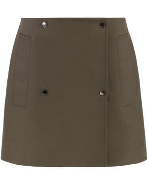 Burberry Minigonna in cotone - Verde