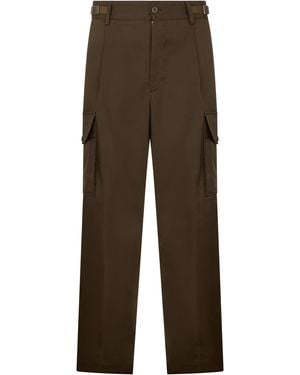 Moncler Long Cargo Trousers - Brown